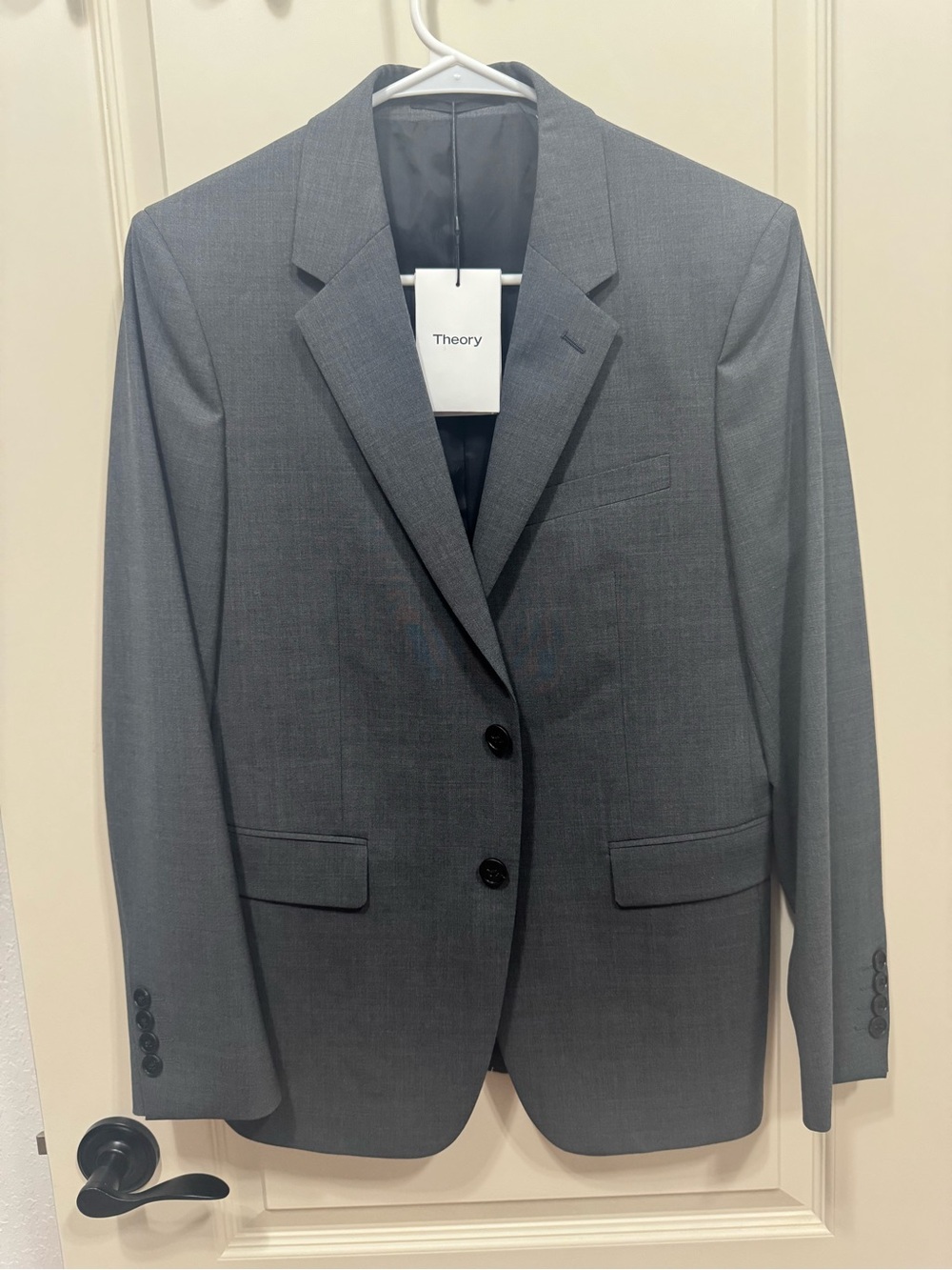 Theory Men's Gray Two-Button Sport Coat